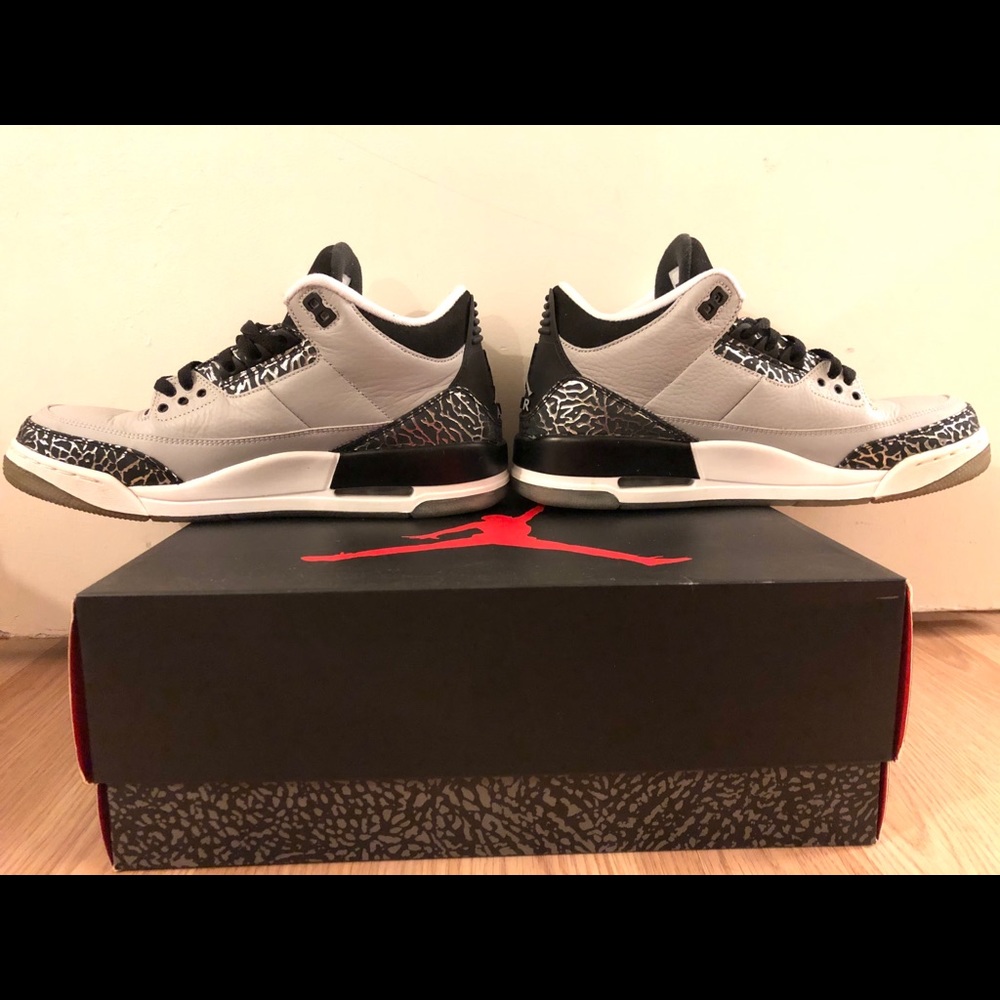 Air Jordan 3 Retro Wolf Grey Size 9